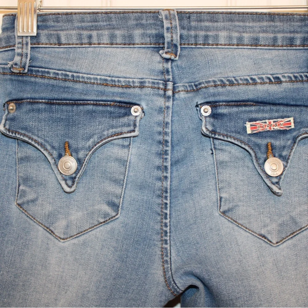 HUDSON Girls 14 Skinny Leg Cuff Ankle Length Jeans Light Blue - Picture 4 of 9
